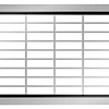 Grindrooster verzinkt staal L=1000mm