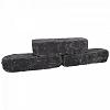Linia Excellence Getrommeld 15x15x60 cm Nero