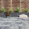 Design square 20x30x6 cm nero/grey