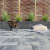 Design square 20x30x6 cm nero/grey