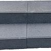Traptrede 60x30x15 cm indus black kleurecht met facet