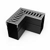 Gardendrain Corner RVS-Inox Viking Line 65/100 mm