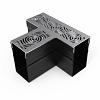 Gardendrain TEE Section RVS-Inox Falcon Line 65/100 mm