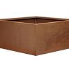 Plantenbak Vlak Corten 90x90x60 cm