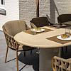 Biarritz dining chair amber with 2 cushions