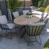 Fabrice dining stoel antraciet incl. 2 kussens