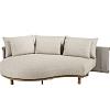 Safina modulaire chaise longue bank, armleuning rechts incl. 7 kussens