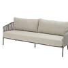 Florence 3 seater bench terre with 4 cushions