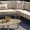 Florence 2 seater bench right open end with 3 cushions
