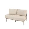 Florence 2 seater bench right open end with 3 cushions