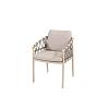 Piacenza dining chair latte with 2 cushions