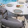 Piacenza dining chair latte with 2 cushions