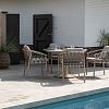 Piacenza dining chair latte with 2 cushions