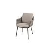 Cannes low dining chair terre with 2 cushions
