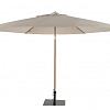 Azzurro 300 cm. Ø zand met houtlook frame