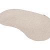 Outdoor vloerkleed kidney-vorm 200 x 290 cm. oyster