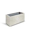 Grigio Box 100 with wheels - Antique White - Plantruimte 92x42