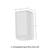 Hoek L-element 80x40x40cm Grijs