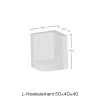 Hoek L-element 50x40x40x8cm Grijs