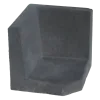 Hoek L-element 40x40x40cm Antraciet