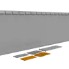 Flexline Borderrand Cortenstaal 40cm lengte 216cm incl. 5 grondnagels en verbindingsset