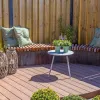 Flexline Borderrand Cortenstaal 40cm lengte 216cm incl. 5 grondnagels en verbindingsset