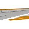 Flexline Borderrand Gegalvaniseerd 15cm lengte 220cm incl. 3 grondpennen en verbindingsplaat
