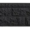 Betonplaat Rotsmotief dubbelzijdig 184x36x4,8cm Antraciet gecoat