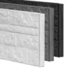 Betonplaat Rotsmotief dubbelzijdig 184x36x4,8cm Antraciet gecoat