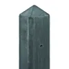 Betonnen Tussenpaal IJssel diamantkop 10x10x280cm sponning 27cm Antraciet ongecoat t.b.v. scherm 180