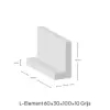 L-Element 60x30x100x10cm Grijs
