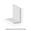 L-Element 100x55x100x10cm Grijs