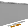 Flexline Borderrand Cortenstaal 56cm lengte 216cm incl. 5 grondnagels en verbindingsset