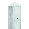 Betonnen hoekpaal met diamantkop 280x10x10cm Wit