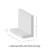 L-Element 80x45x100x10cm Grijs