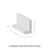 L-Element 50x30x100x10cm Grijs