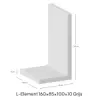 L-Element 160x85x100x10cm Grijs