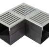 RSSD afvoergoot hoek 10x10 cm Grijs-Aluminium