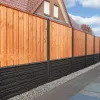 RCW Tuinscherm Kalmar 21-planks 16x140mm 180x180cm RVS Geschroefd