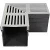 RSSD Goot Mini Hoekgoot 90 Graden 65 mm Grijs-Aluminium