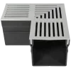 RSSD Goot Mini Hoekgoot 90 Graden 65 mm Grijs-Aluminium