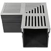 RSSD Goot Mini Hoekgoot 90 Graden 65 mm Grijs-Aluminium