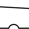Zweeds Rabat NE Vuren 1,1/2,2x19,5x420cm Zwart 2x Gespoten