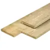 NE vuren Plank 1,9x14,5x420cm glad geschaafd Groen Geïmpregneerd