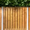 Beton-paal IJssel Wit diamantkop 10x10x280cm Kabeldoorvoer t.b.v. scherm 180x180cm