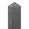 Beton-paal IJssel Antraciet diamantkop 10x10x280cm T-model t.b.v. scherm 180x180cm