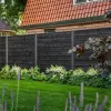 Beton-paal IJssel Antraciet gecoat, diamantkop 10x10x280cm T-model t.b.v. scherm 180x180cm