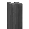 Beton-sleufpaal Zaan 10x10x275cm Antraciet Vlakke kop