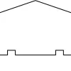 Lariks/Douglas Afdeklat Piramide 180cm Geschaafd + Gedroogd