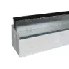 Hydroblob Lijnafwatering Infiltratiesysteem Set D45 Slimline Grafiet Rooster